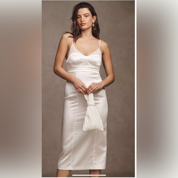 NWOT BHLDN Serena Sleeveless Corset Slim Midi Dress - Picture 1 of 5